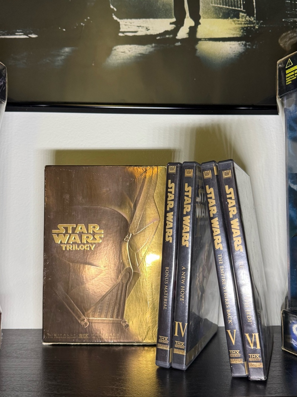 Vintage 2004 Star Wars Trilogy Gold Version Set Of 4 DVD Set